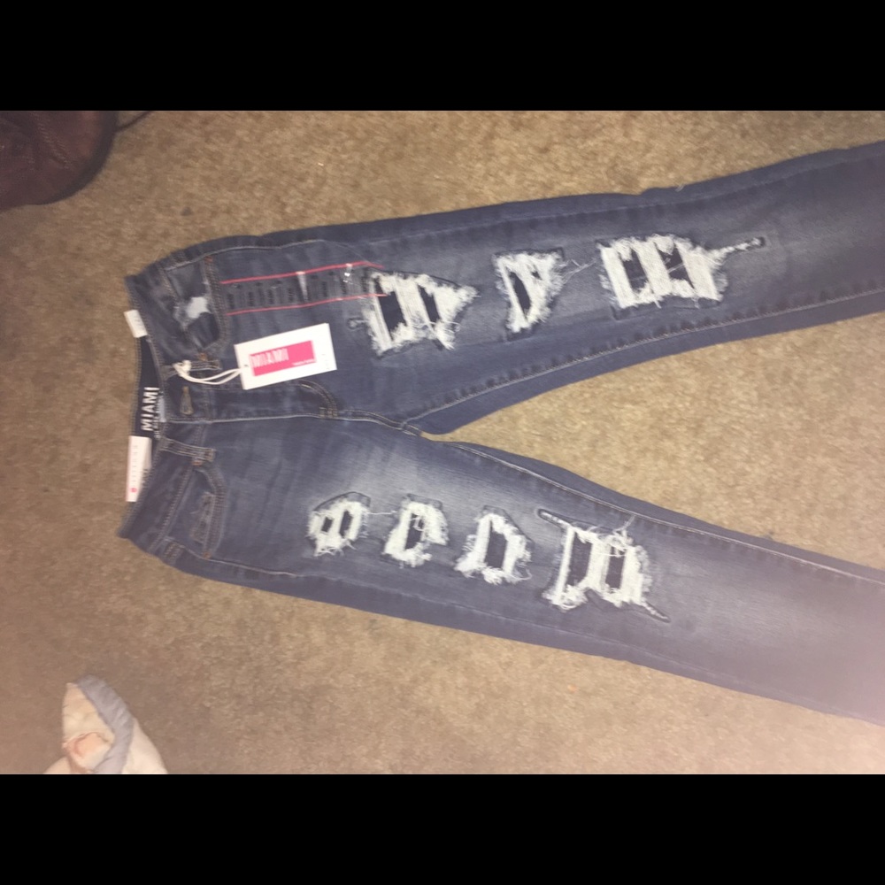 High Rise distressed Miami Jeggings size 0